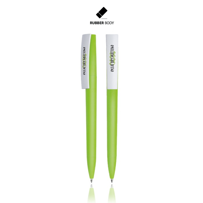 Plastic pen met een draaimechanisme Plastic pen met een draaimechanisme